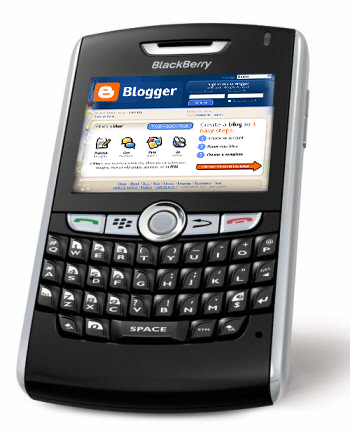 Cara membuat update Blogger lewat BB blogger lewat blackberry