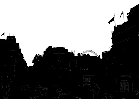 London skyline silhouette