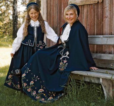 FolkCostume&Embroidery: Overview of Norwegian Costumes, part 2. The eastern  heartland