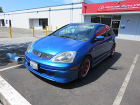 Honda Civic Si before repairs and paint at Almost Everything Auto Body