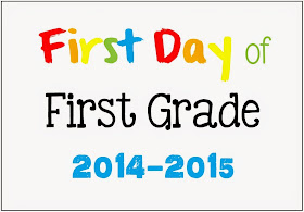 FREE First Day of School Picture Posters 2014-2015