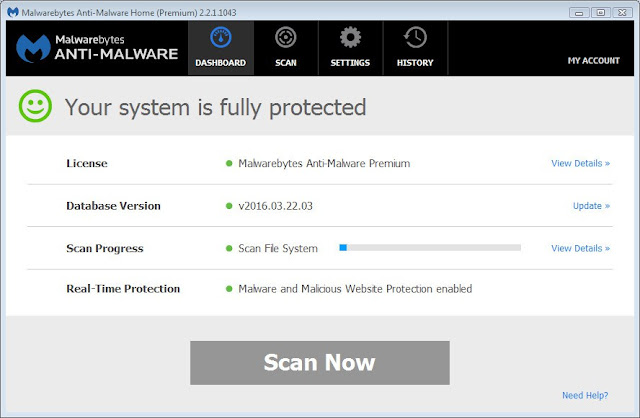 Malwarebytes Anti-Malware Premium 2.2.1.1043 + Crack Download Free