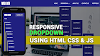 Responsive Dropdown Menu Bar Using Html CSS Javascript