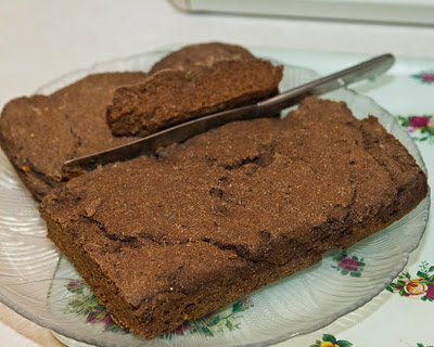 Acorn bread. Despite the fact the dough did not rise, the bread had a rich, nutty flavor