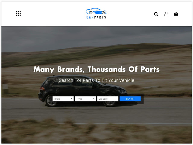 Auto Parts website design