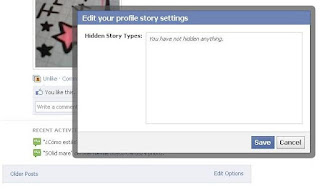 enable disable recent activity facebook