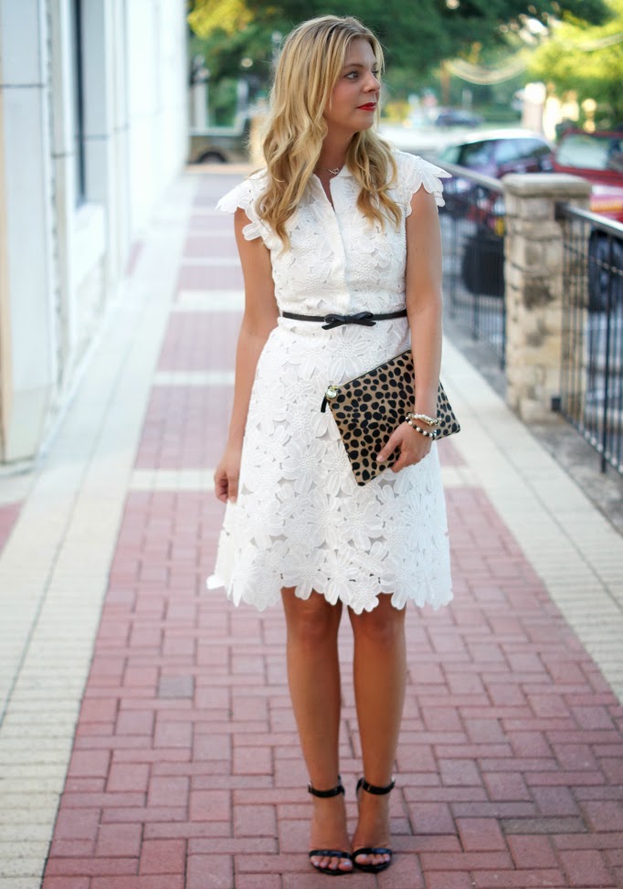 White Knee Length Dress