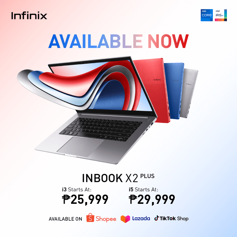 Infinix INBOOK X2 Plus Core i3 and i5 variants are now available in PH!