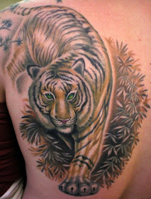 Bamboo Forest Tiger Tattoo