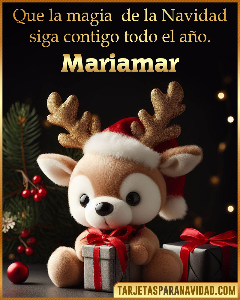 Felicitaciones de Navidad originales para Mariamar