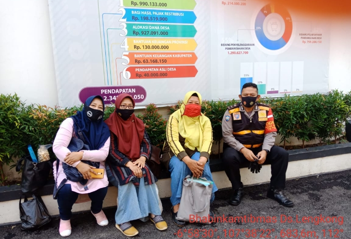      Binmas Desa Lengkong Aipda Saepul Anwar Sambang Dan Himbau 3M Kepada Warga 