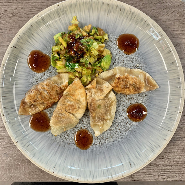 Turkey Gyoza and The BEST Sprouts EVER made by SweetieSal