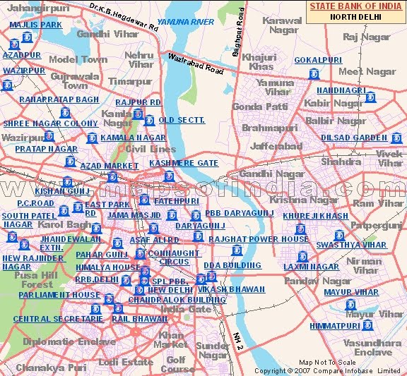 Delhi Map And Delhi (NCR) Map ~ Delhi Flash blog News & Places to ...