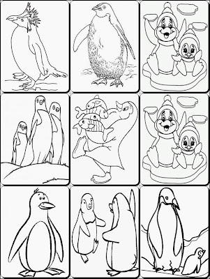 penguin coloring pages pdf