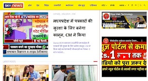 Sky News hindi Channel and Blogger Theme