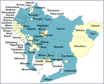 Aichi Map Regional City