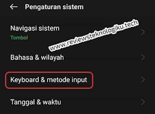 mengganti keyboard di hp android