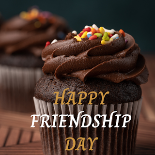 FRIENDSHIP DAY IMAGE WITH CUP CAKE