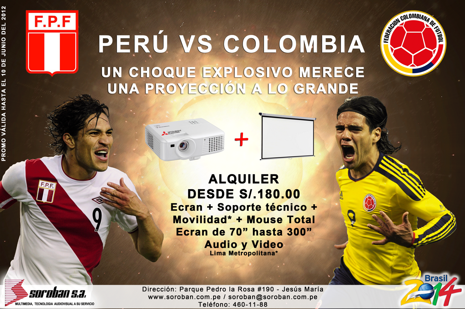 SOROBAN NEWS: PERU VS COLOMBIA - ¡Proyección a lo GRANDE!