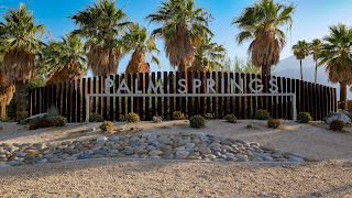 Sign of the city of Palm Springs CA