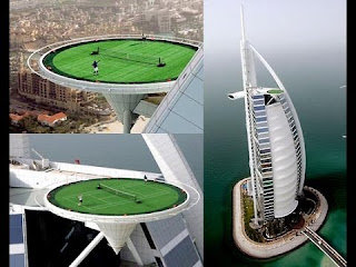 The world's tallest tennis court is in Dubai