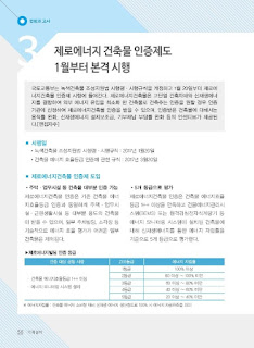 법령과 고시 - 제로에너지 건축물 인증제도 1월부터 본격 시행