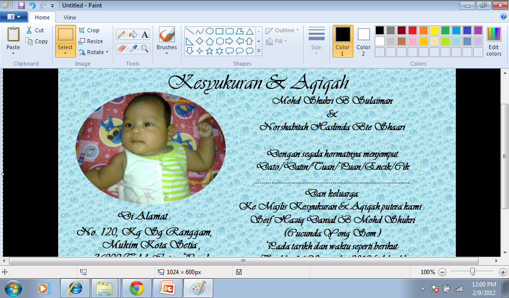 Contoh Template Kad Jemputan  Joy Studio Design Gallery 