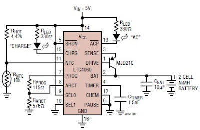 Rangkaian NiMH/NiCd Battery Charger