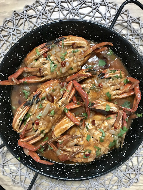 NÉCORAS o CANGREJOS EN SALSA PICANTE Chilli Crab A MI MANERA ¡Receta Fácil!