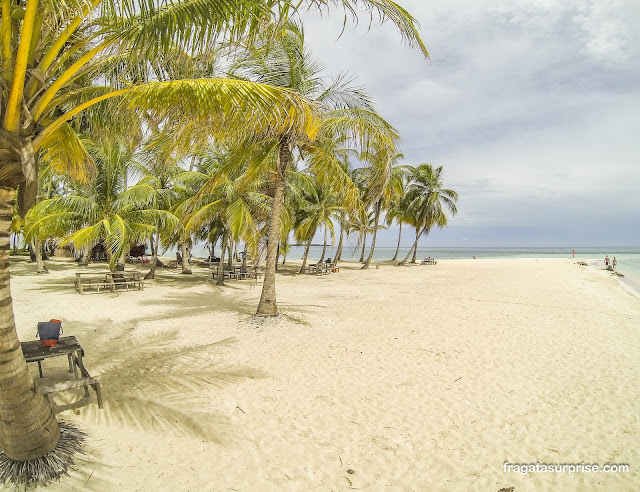 Praia em San Blas no Panamá