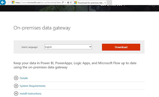 On Premises Data Gateway download