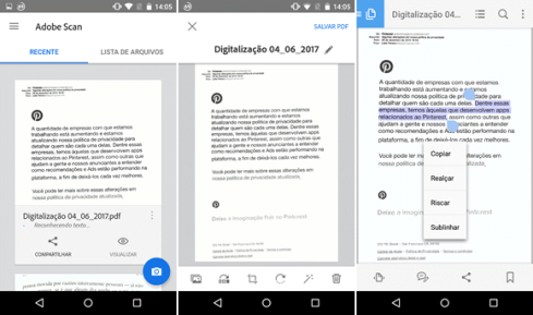 Use o smartphone como scanner com o Adobe Scan