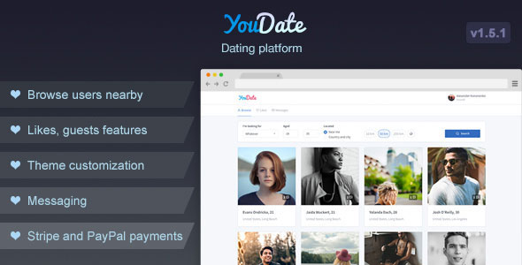 تحميل سكريبت شات 2019 - YouDate v1.5.1 - Dating Script