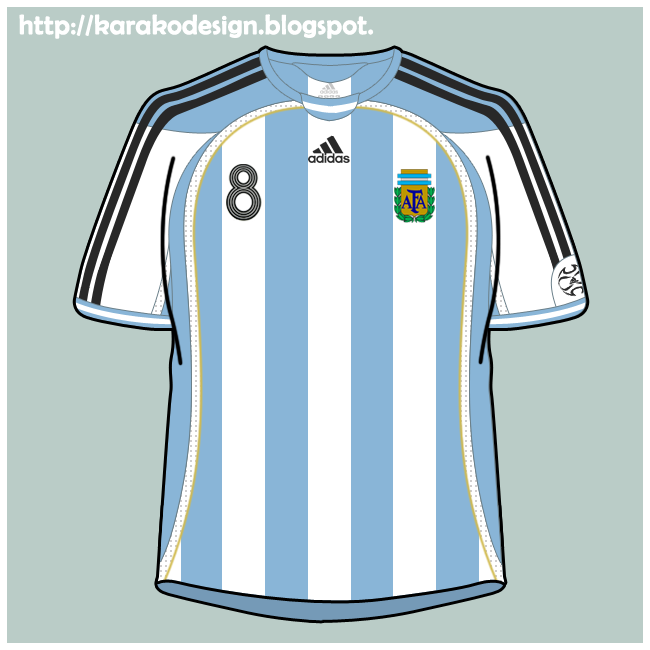 Karako Design ·-: Camiseta de la Selección Argentina ...