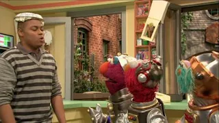 Chris, Rosita, Telly, Elmo, Sesame Street Episode 4406 Help O Bots, Help-O-Bots season 44