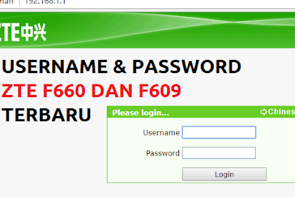 Username Password Zte Zxhn F609