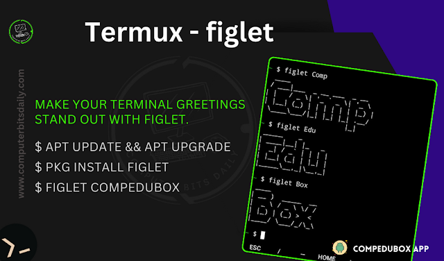 termux command for figlet