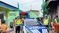 Polres Tanjungbalai Laksanakan Pengamanan Pawai Wisuda Khatam Qur'an ke XX MTs.S Al Washliyah