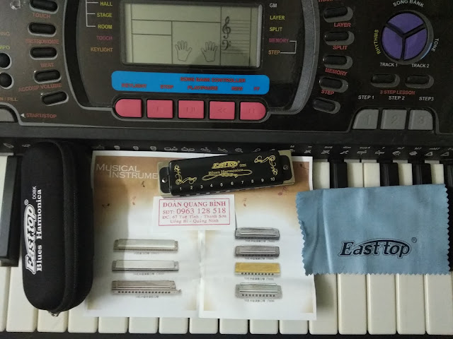 mua kèn harmonica - diatonic Easttop T008k