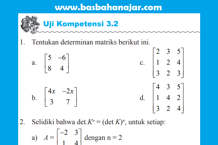 Kunci Jawaban Mtk Kelas 11 Halaman 120 122 Uji Kompetensi 3 2 Basbahanajar Com