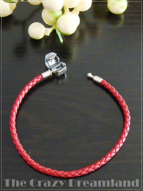 soufeel pulsera cuero rojo