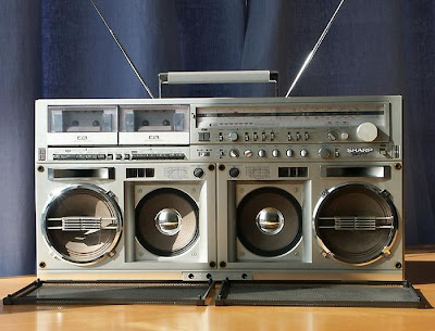 old school boombox