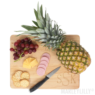 monogrammed cutting board