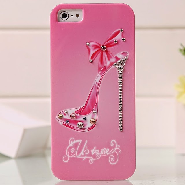 Fundas para celulares fashion con zapatitos 