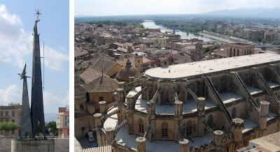 Tortosa y monumento a la batalla del Ebro