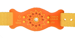 Bracelet indicateur d'UVA et d'UVB protection soleil
