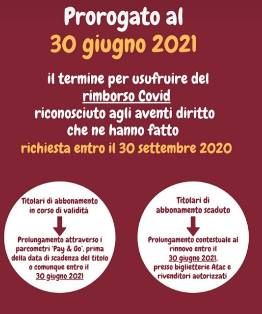 Rimborso abbonamento Atac, prorogato il termine: ecco la data e come fare