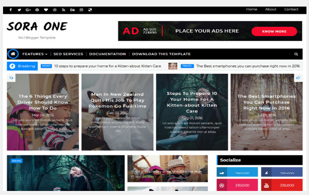 Best premium blogger templates free download