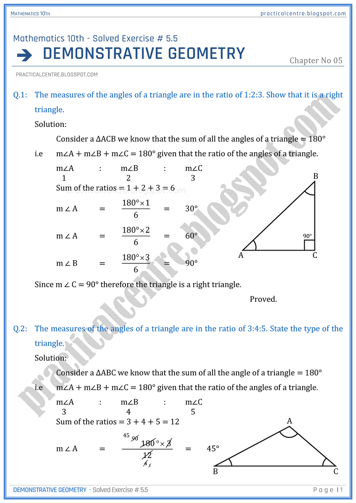 demonstrative-geometry-exercise-5-5-mathematics-10th