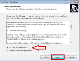 Download and install teracopy